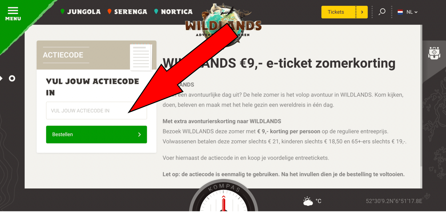 actiecode Wildlands