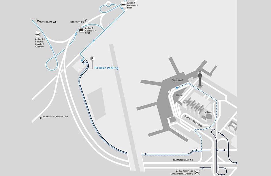 Locatie P4 Schiphol