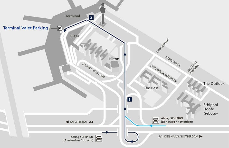 Locatie terminal Valet parking